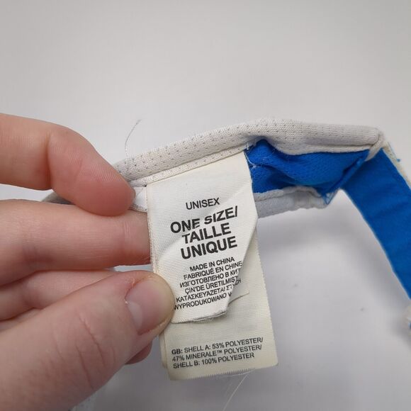 The North Face Unisex Strapback Golf Sun Visor Hat Blue Lightweight Breathable - Picture 7 of 7